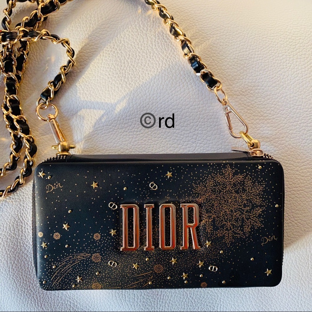 Dior Black Gold Crossbody Bag - Picture 8 of 10